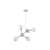 Lampa wisząca chromowana 5-punktowa 6775/5 8C z serii Saturn - Lampy Elem